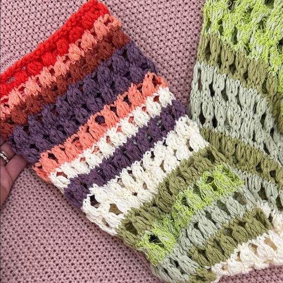 Multicolor Crochet Free People Shrug Sweater - Picture 3 of 3